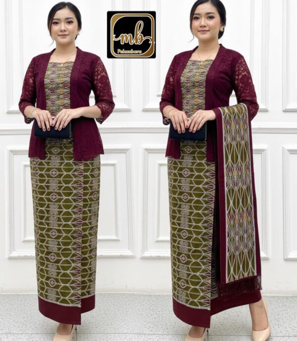 Setelan Atasan Sarung+Slendang